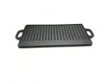 cast iron ribbed grill plate